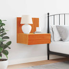Comodino con cassetto Marrone cerato 42 x 32,5 x 40 cm