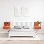 Comodino con cassetto 2 pcs Marrone cerato 42 x 32,5 x 40 cm