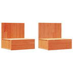 Comodino con cassetto 2 pcs Marrone cerato 42 x 32,5 x 40 cm