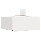 Comodino Bianco 39 x 34 x 16,5 cm Legno di pino massello
