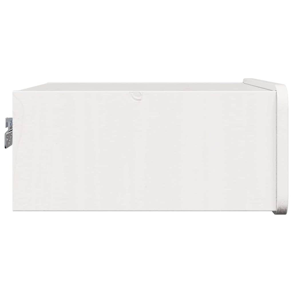 Comodino Bianco 39 x 34 x 16,5 cm Legno di pino massello