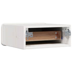 Comodino 2 pcs Bianco 39 x 34 x 16,5 cm Legno di pino massello
