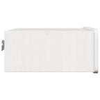 Comodino 2 pcs Bianco 39 x 34 x 16,5 cm Legno di pino massello