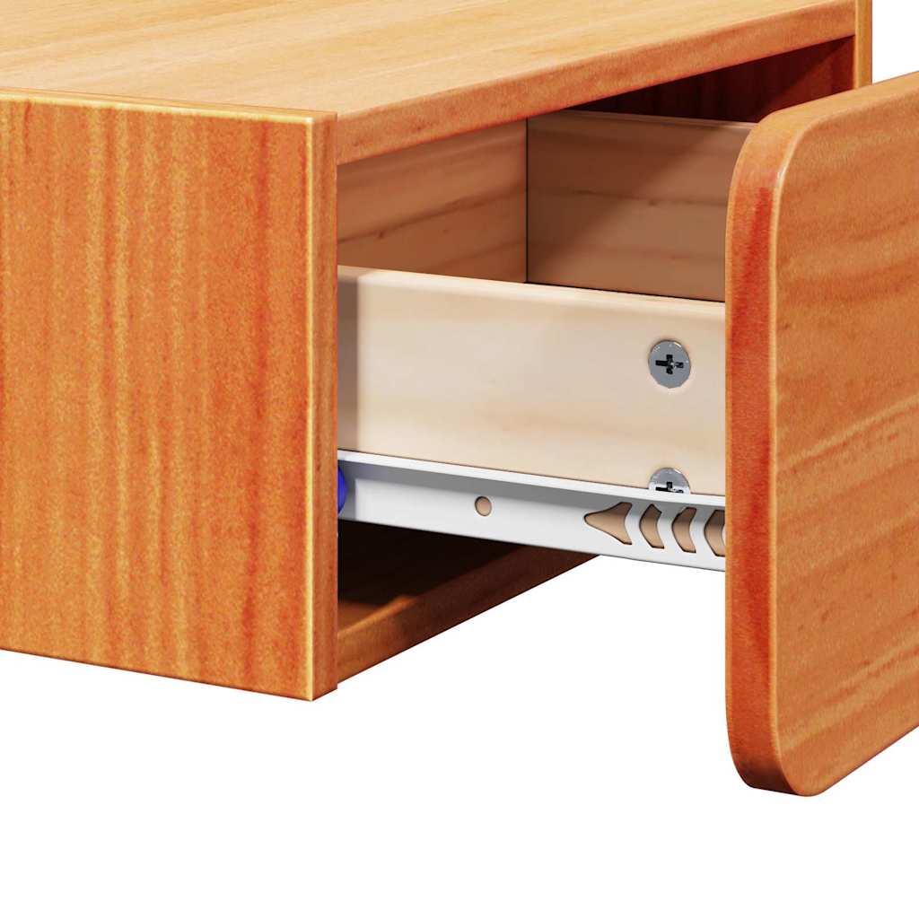 Comodino con cassetto Marrone cerato 39 x 34 x 16,5 cm