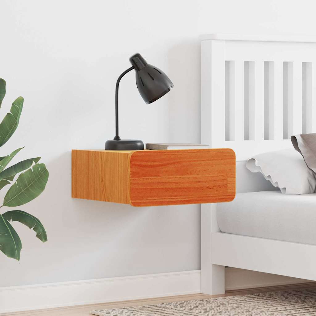 Comodino con cassetto Marrone cerato 39 x 34 x 16,5 cm