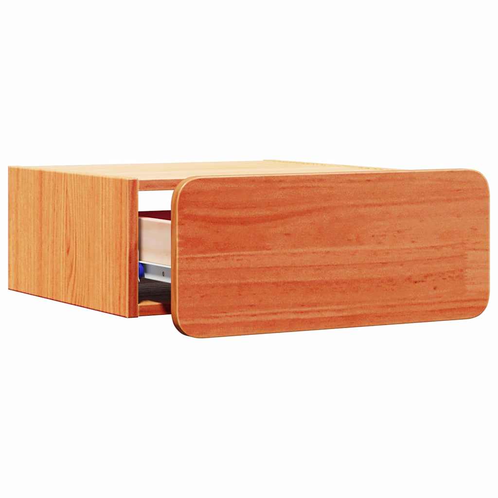 Comodino con cassetto Marrone cerato 39 x 34 x 16,5 cm