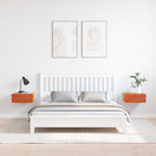 Comodino con cassetto 2 pcs Marrone cerato 39 x 34 x 16,5 cm