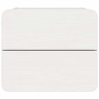 Comodino 2 pcs Bianco 39 x 34 x 33 cm Legno di pino massello