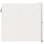 Comodino 2 pcs Bianco 39 x 34 x 33 cm Legno di pino massello
