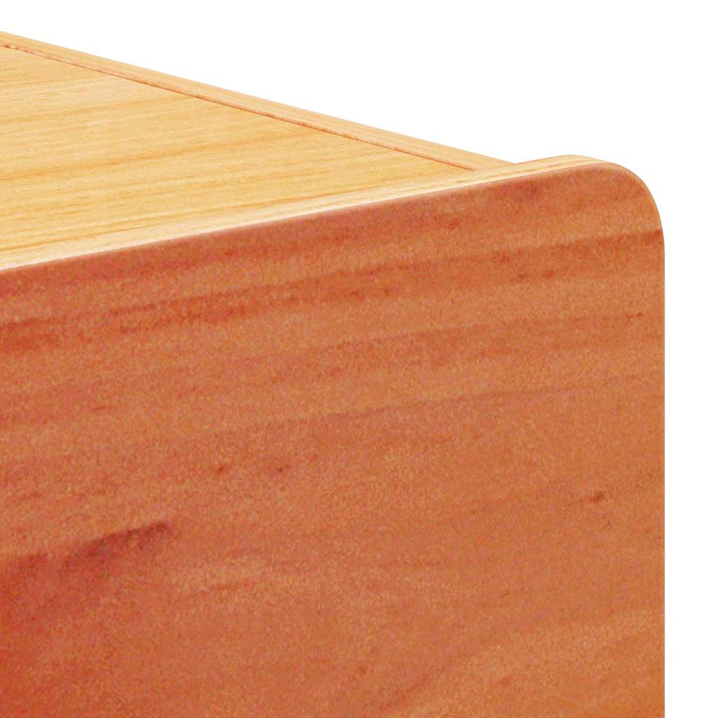 Comodino Marrone cerato 39 x 34 x 33 cm Legno di pino massello