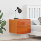 Comodino Marrone cerato 39 x 34 x 33 cm Legno di pino massello