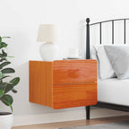 Comodino Marrone cerato 39 x 34 x 33 cm Legno di pino massello