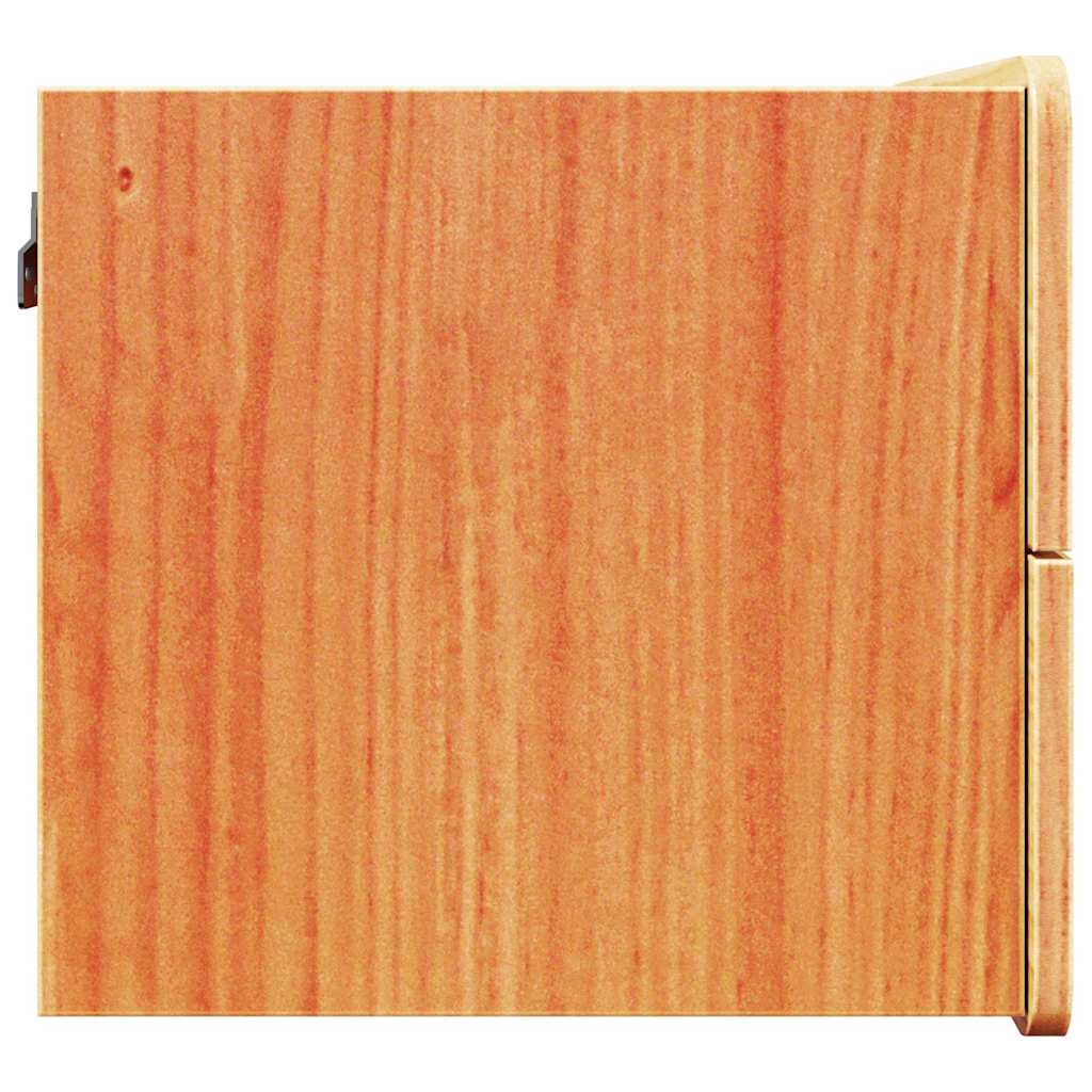 Comodino Marrone cerato 39 x 34 x 33 cm Legno di pino massello