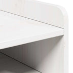 Comodino 2 pcs Bianco 38 x 36 x 29,5 cm Legno di pino massello
