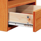 Comodino con cassetto Marrone cerato 38 x 36 x 29,5 cm