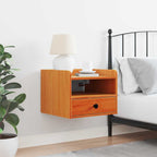 Comodino con cassetto Marrone cerato 38 x 36 x 29,5 cm