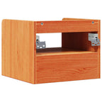 Comodino con cassetto Marrone cerato 38 x 36 x 29,5 cm