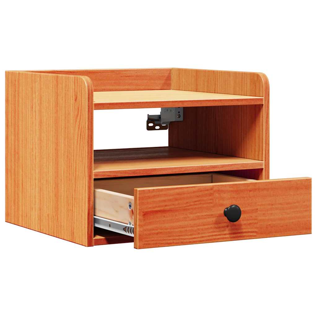 Comodino con cassetto 2 pcs Marrone cerato 38 x 36 x 29,5 cm