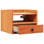 Comodino con cassetto 2 pcs Marrone cerato 38 x 36 x 29,5 cm