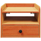 Comodino con cassetto 2 pcs Marrone cerato 38 x 36 x 29,5 cm