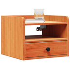 Comodino con cassetto 2 pcs Marrone cerato 38 x 36 x 29,5 cm