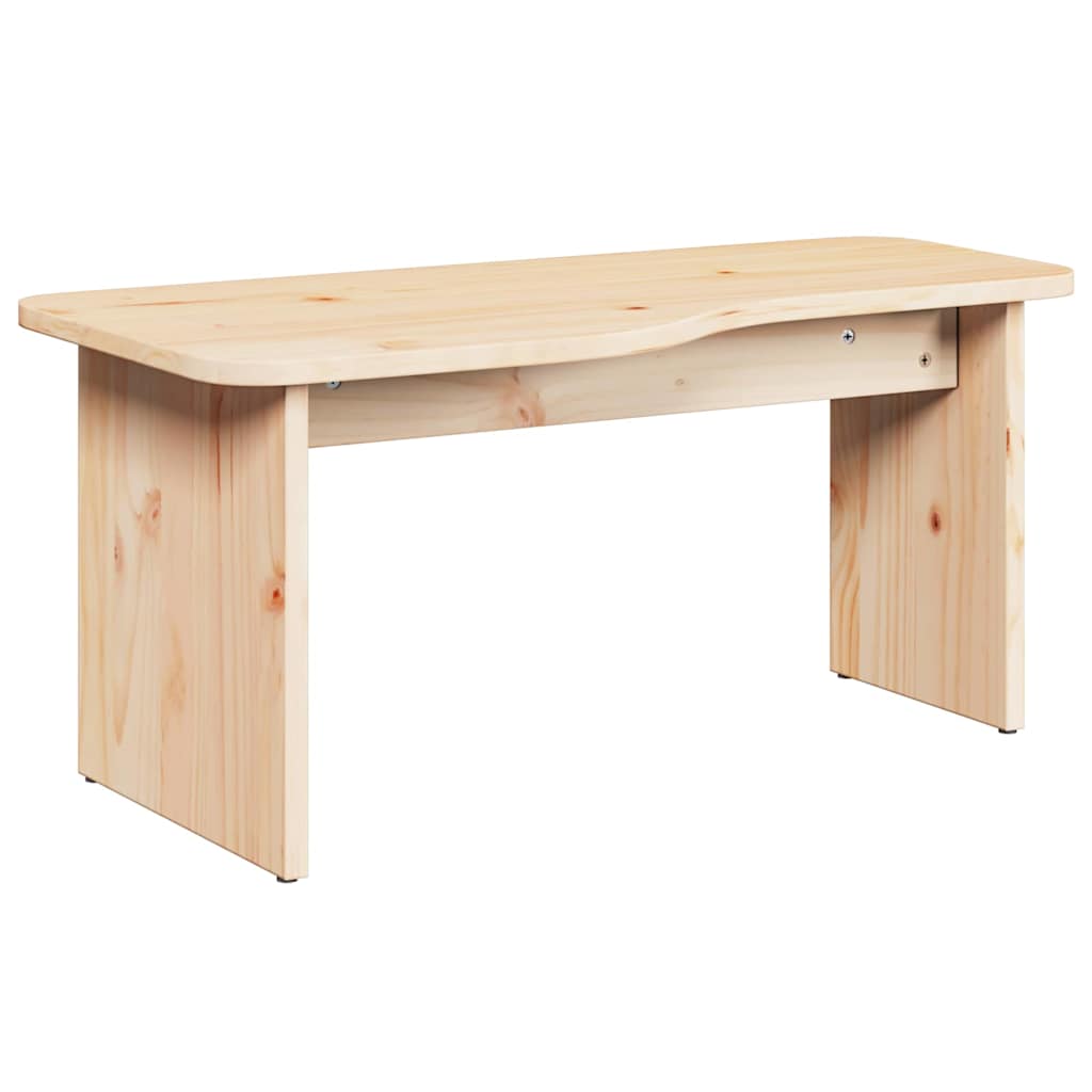 Tavolino da salotto 2 pcs Naturale Legno di pino massello