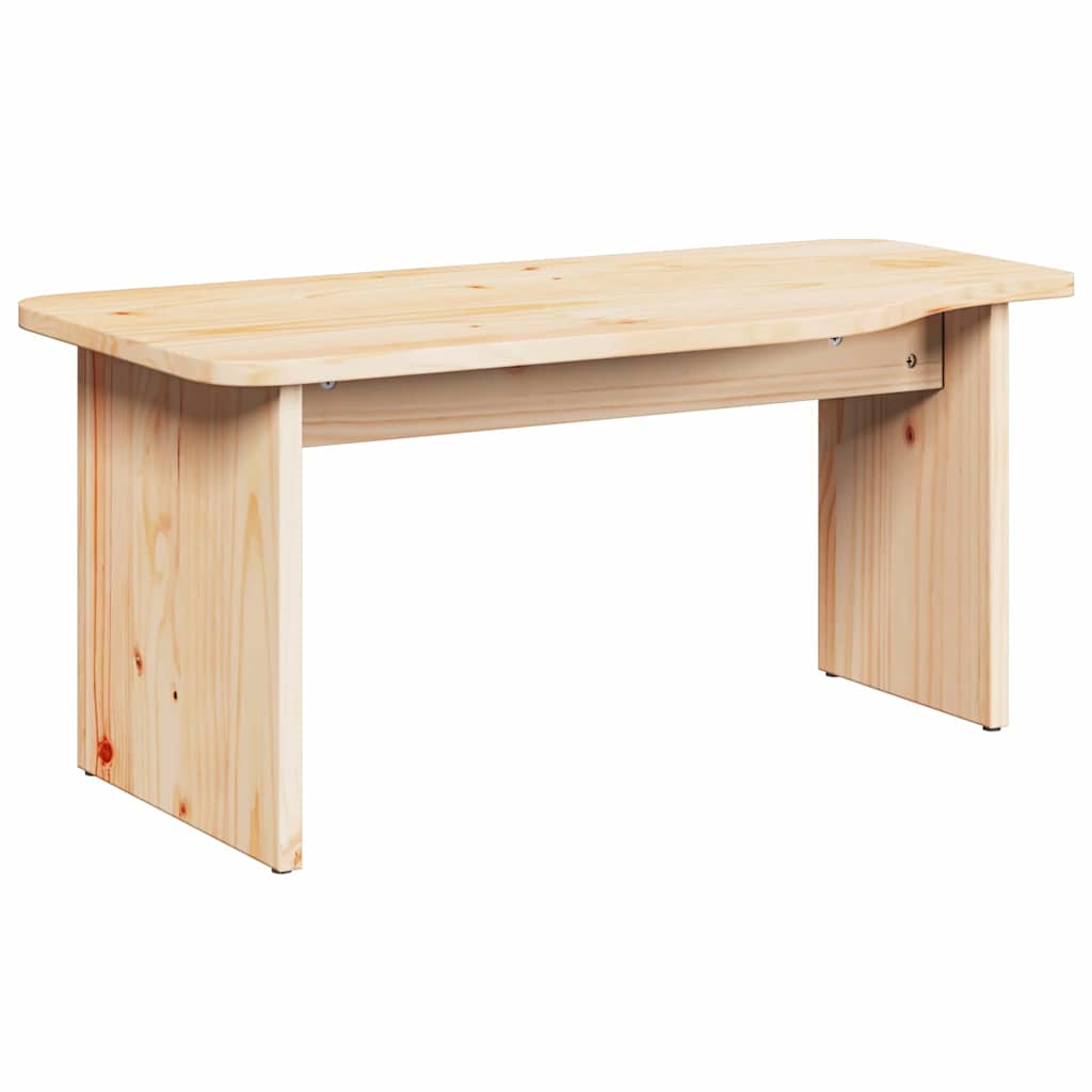 Tavolino da salotto 2 pcs Naturale Legno di pino massello