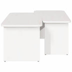 Tavolino da salotto 2 pcs Bianco Legno di pino massello