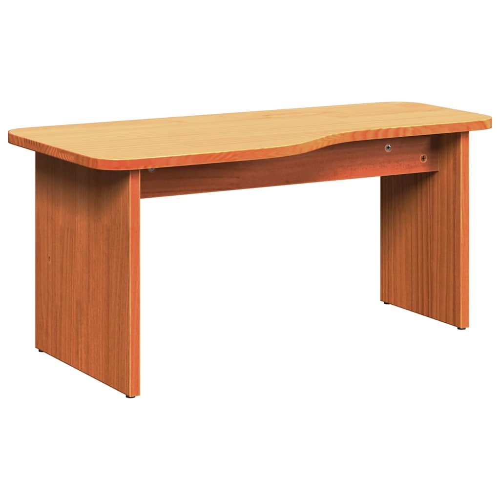Tavolino da salotto 2 pcs Marrone cerato Legno di pino massello