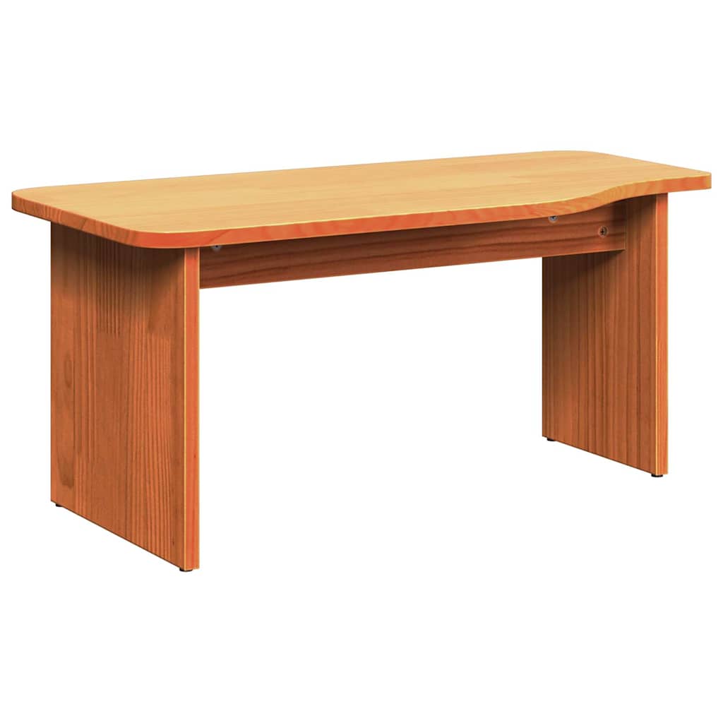 Tavolino da salotto 2 pcs Marrone cerato Legno di pino massello