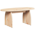 Tavolino da salotto Marrone 80 x 40 x 35 cm Pino massello