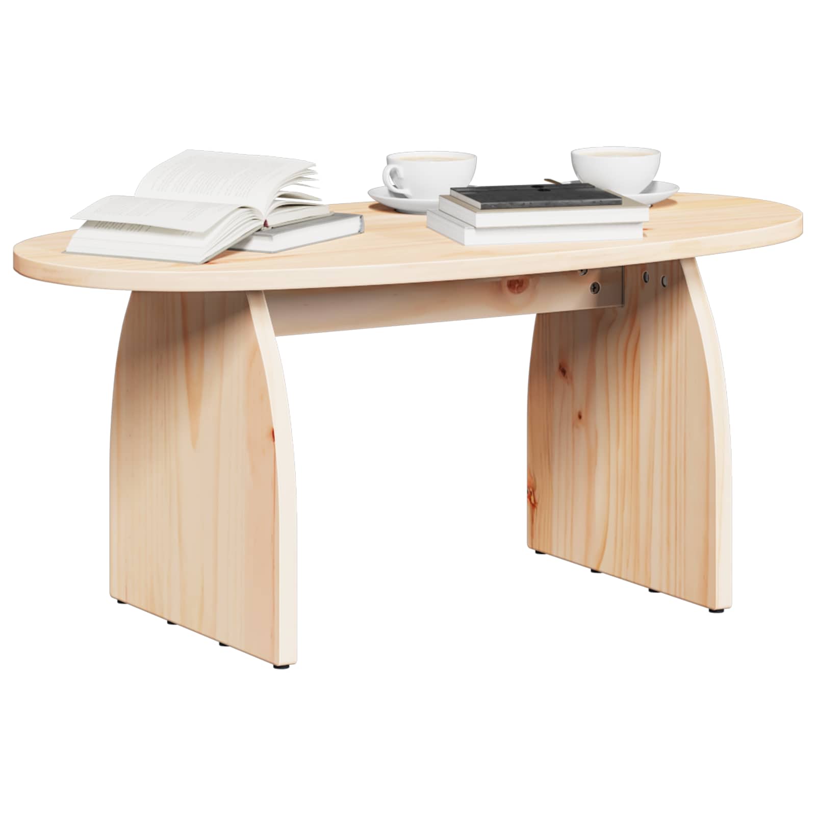 Tavolino da salotto Marrone 80 x 40 x 35 cm Pino massello