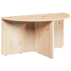 Tavolino da salotto 2 pcs Naturale Legno di pino massello