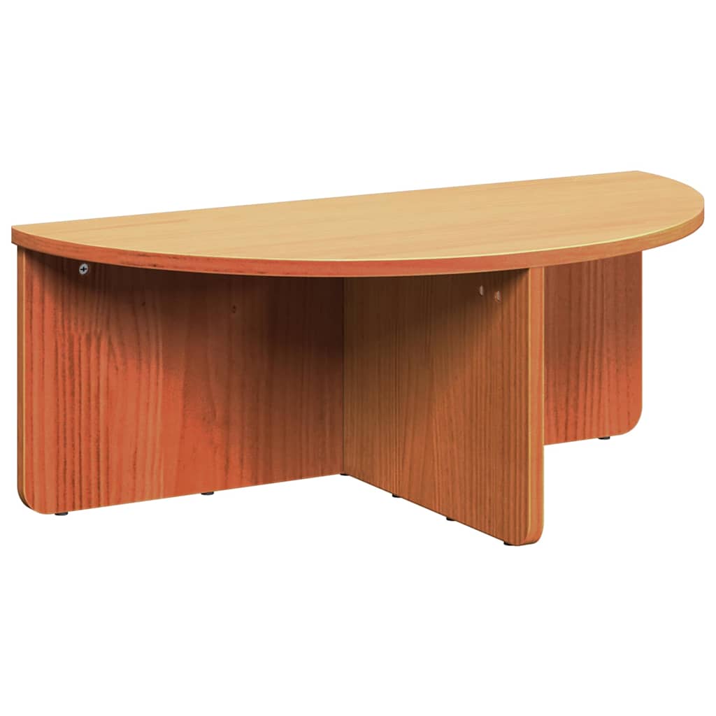 Tavolino da salotto 2 pcs Marrone cerato Legno di pino massello
