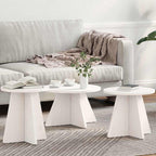 Tavolino da salotto 3 pcs Bianco