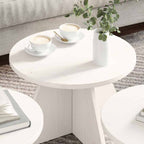 Tavolino da salotto 3 pcs Bianco