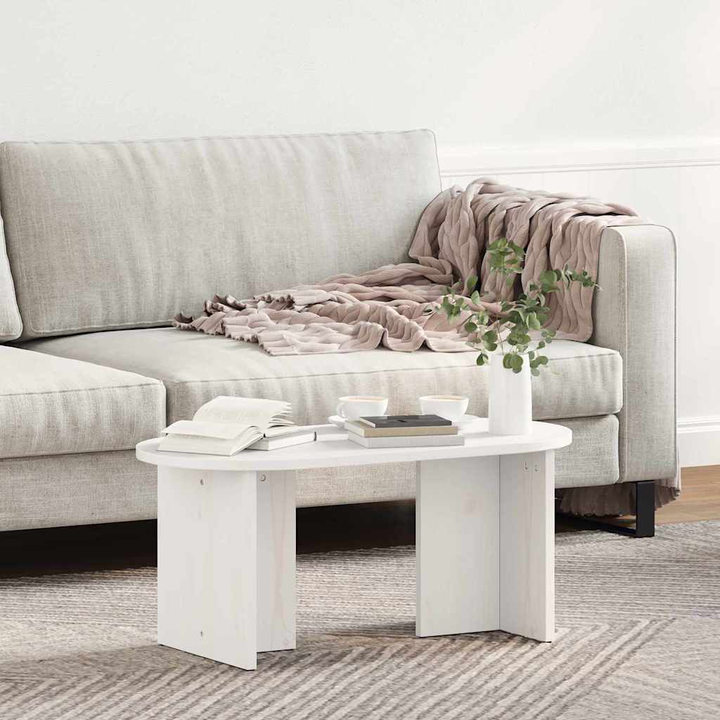 Tavolino da salotto Bianco 80 x 39,5 x 35 cm