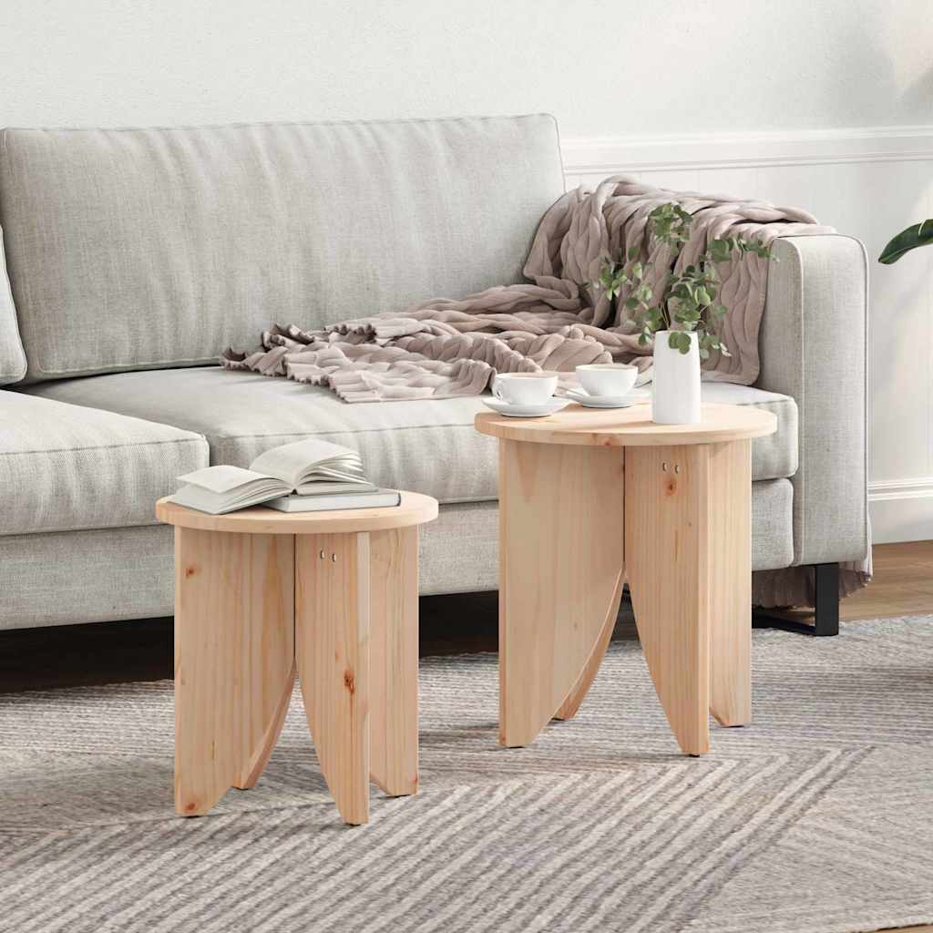 Tavolino da salotto 2 pcs Naturale