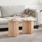 Tavolino da salotto 2 pcs Naturale