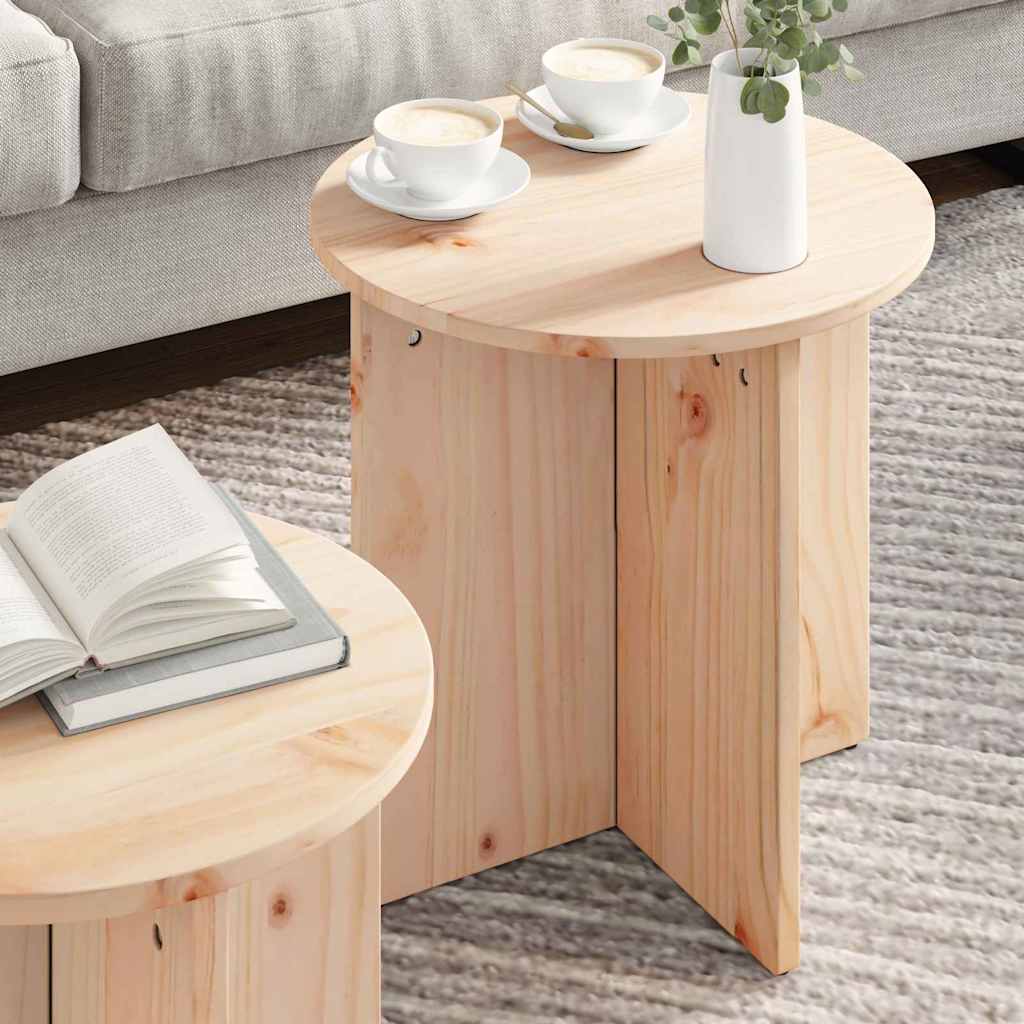 Tavolino da salotto 2 pcs Naturale