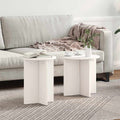 Tavolino da salotto 2 pcs Bianco