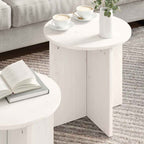 Tavolino da salotto 2 pcs Bianco