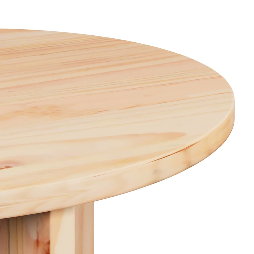 Tavolino da salotto 2 pcs Naturale Legno massello di pino