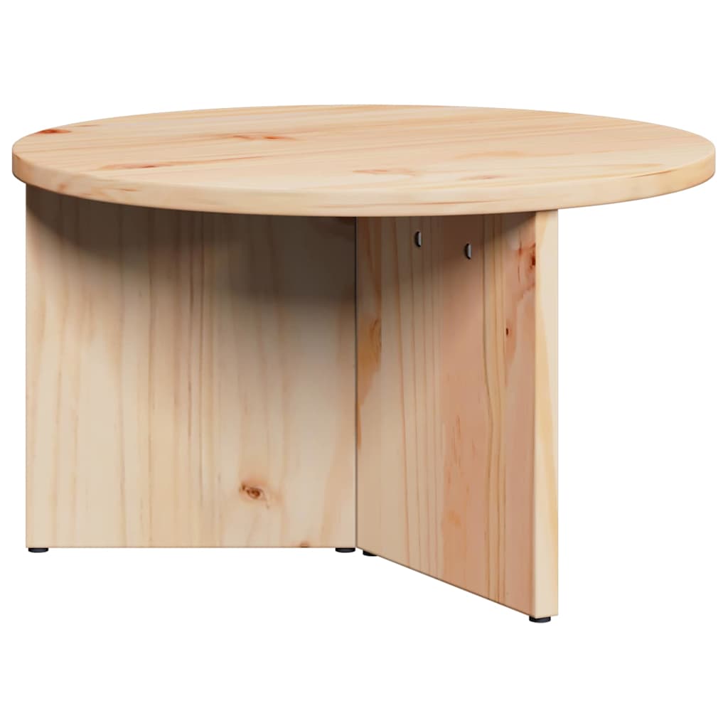 Tavolino da salotto 2 pcs Naturale Legno massello di pino