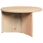Tavolino da salotto 2 pcs Naturale Legno massello di pino