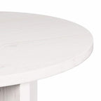 Tavolino da salotto 2 pcs Bianco Legno massello di pino