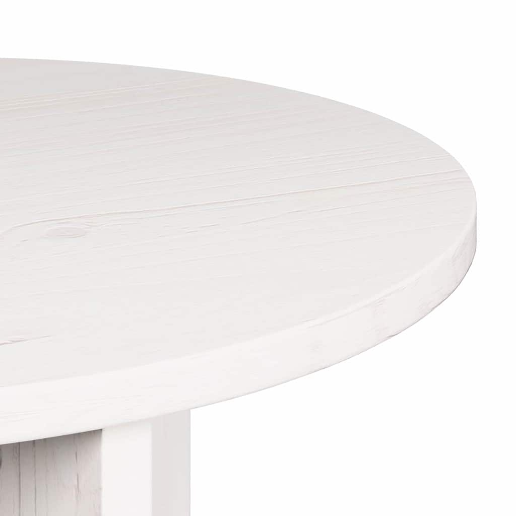 Tavolino da salotto 2 pcs Bianco Legno massello di pino