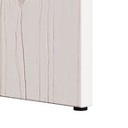 Tavolino da salotto 2 pcs Bianco Legno massello di pino