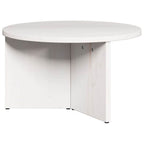 Tavolino da salotto 2 pcs Bianco Legno massello di pino