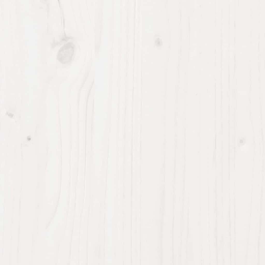 Tavolino da salotto 2 pcs Bianco Legno massello di pino